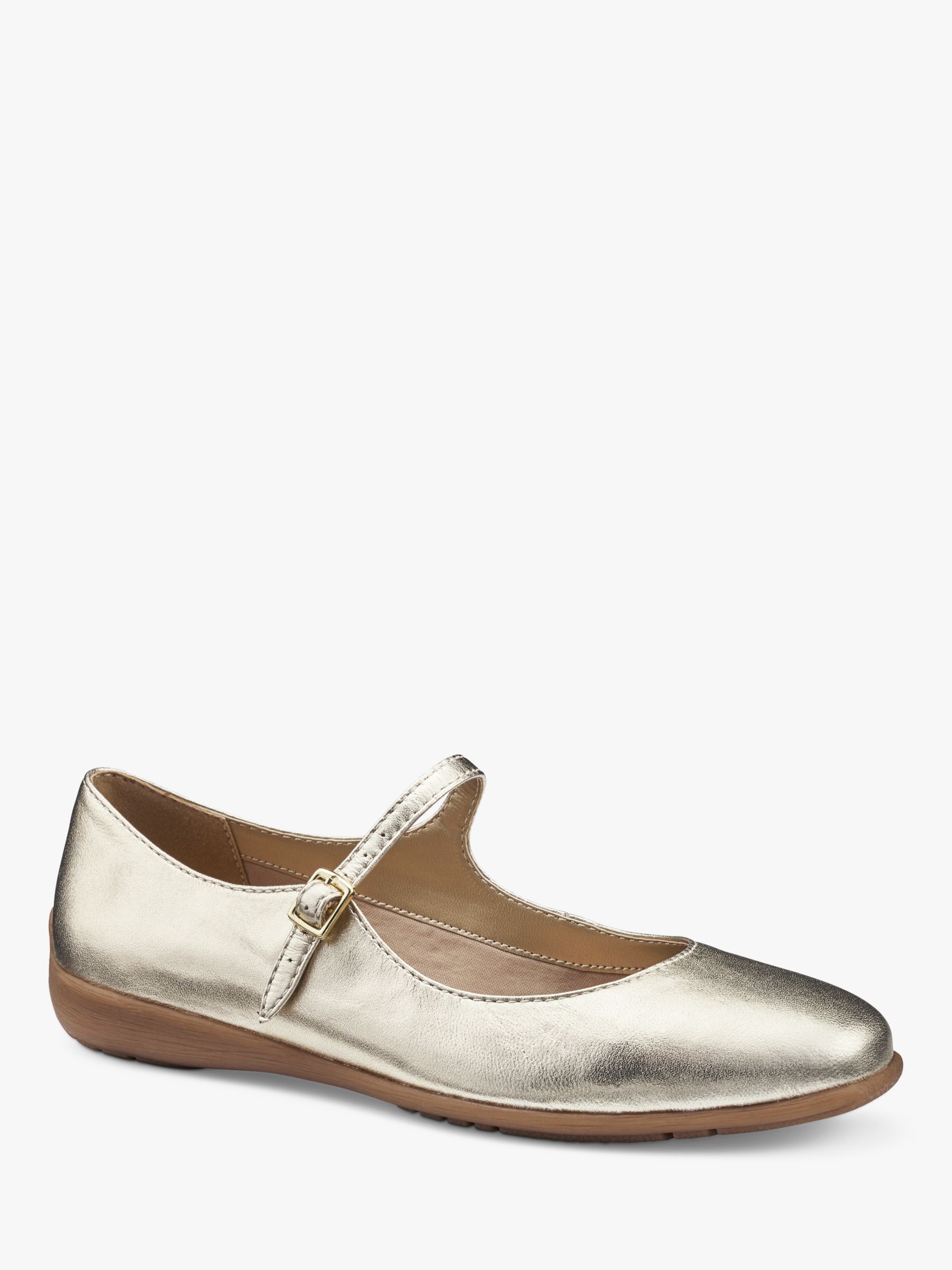 Hotter Selina Chic Mary Jane Shoes, Gold, 6