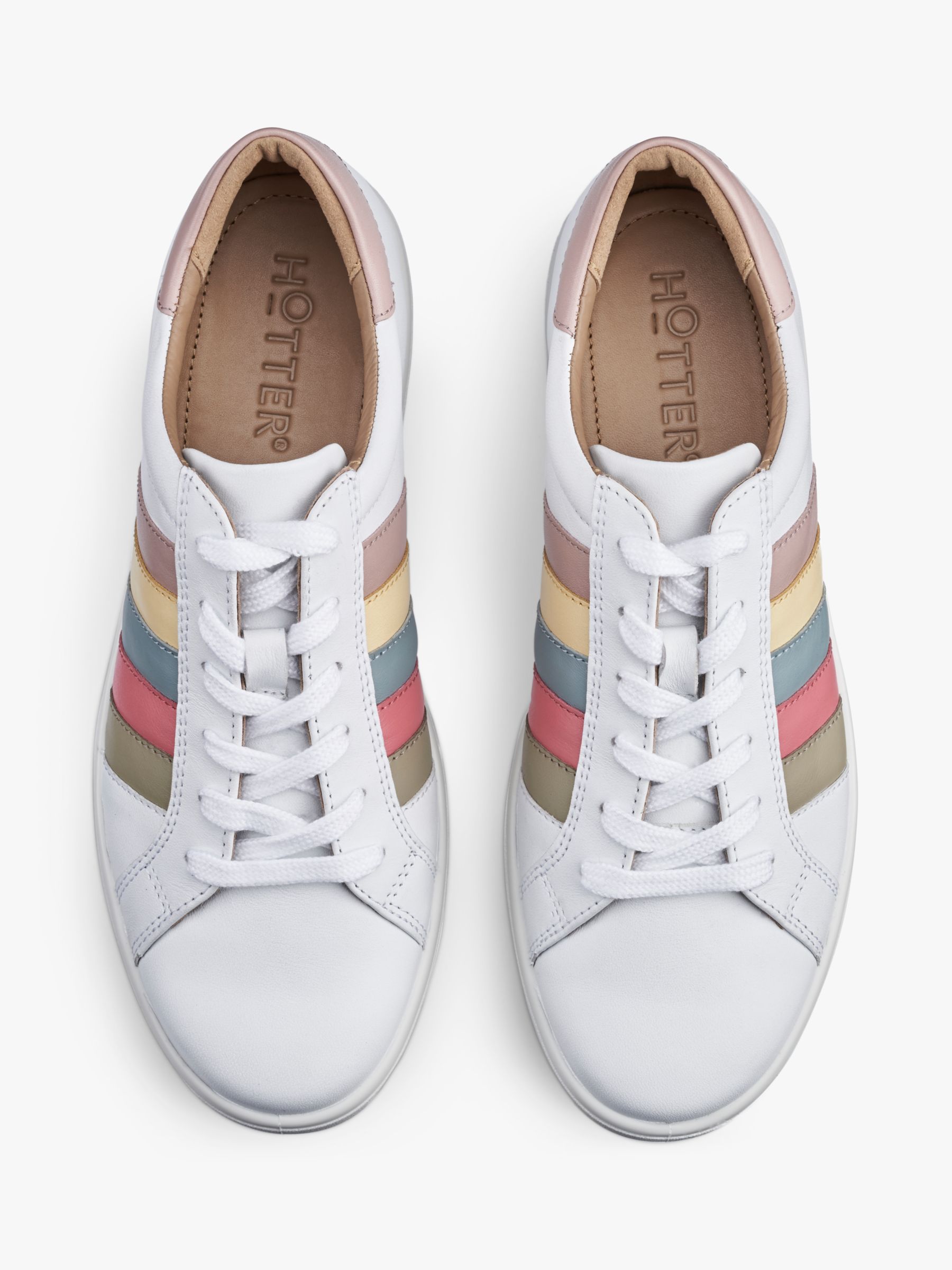 Buy Hotter Switch Wide Fit Leather Trainers Online at johnlewis.com