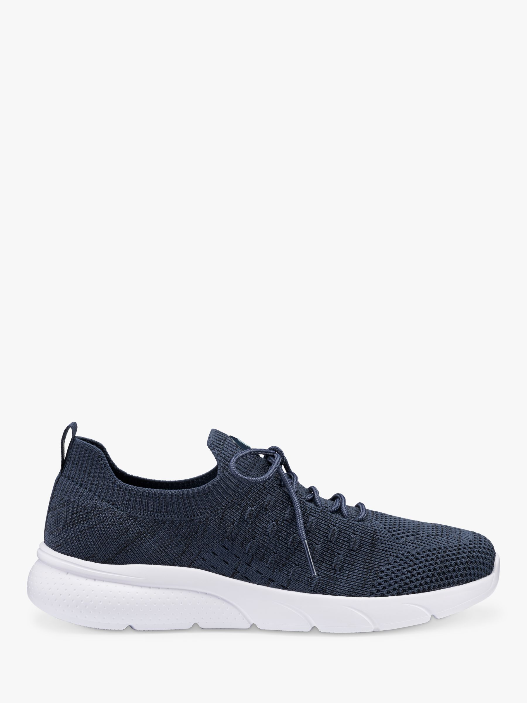 Hotter Defy Knitted Lightweight Trainers, Navy, 3