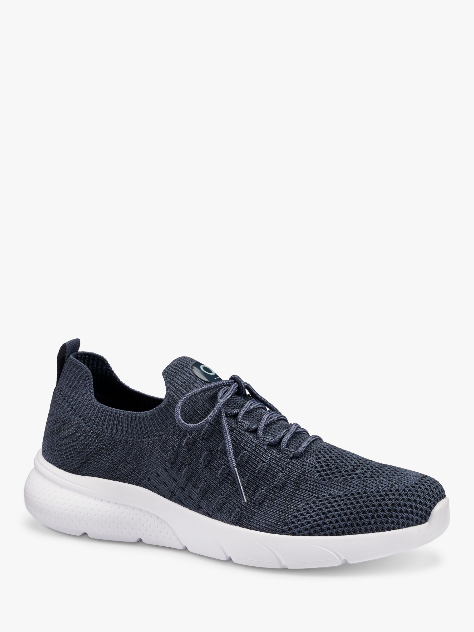 Hotter Defy Knitted Lightweight Trainers, Navy, 3