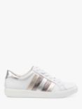 Hotter Switch Extra Wide Fit Leather Trainers, Metallic/Multi