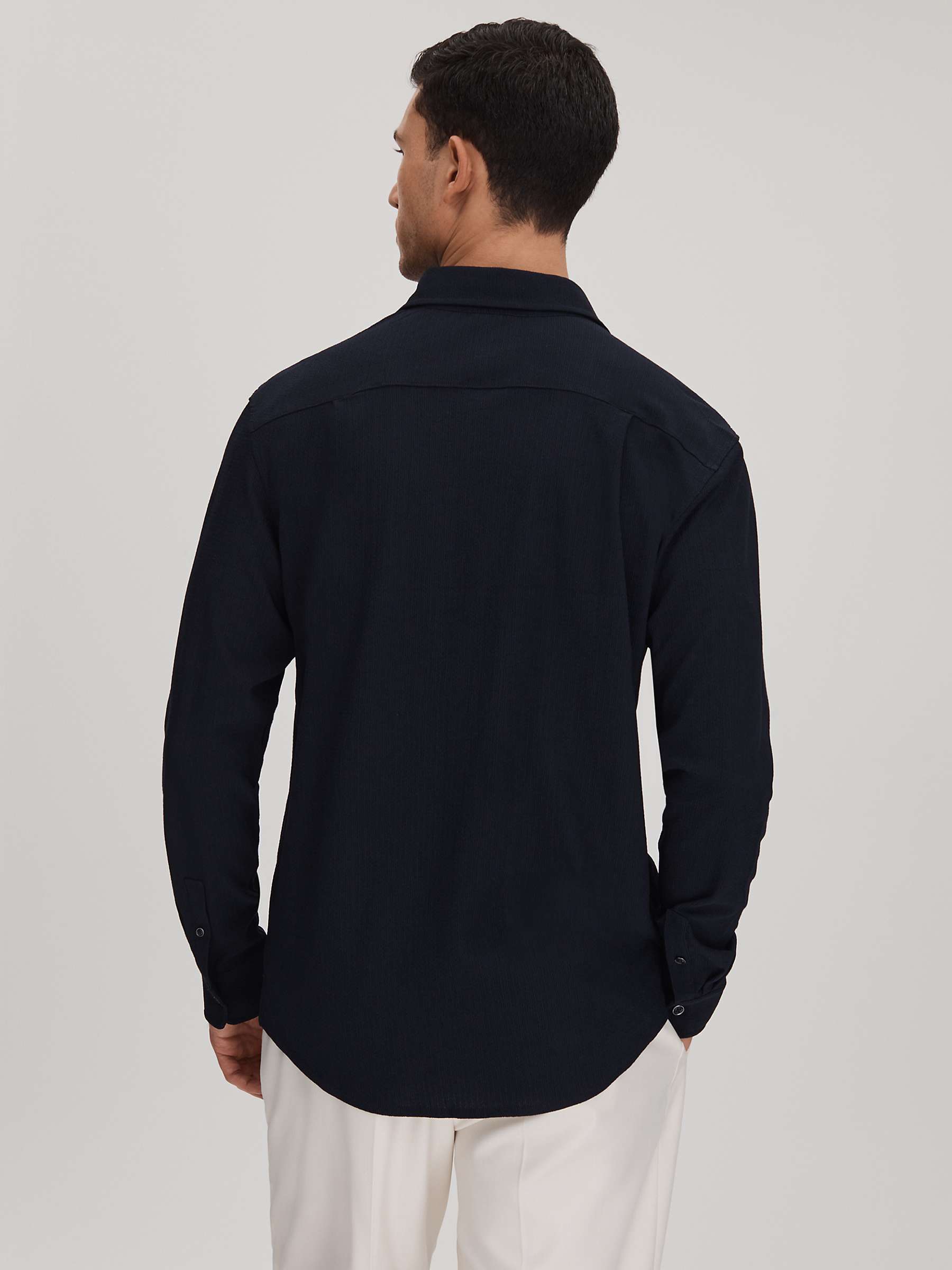 Buy Reiss Corsica Long Sleeve Textured Shirt Online at johnlewis.com
