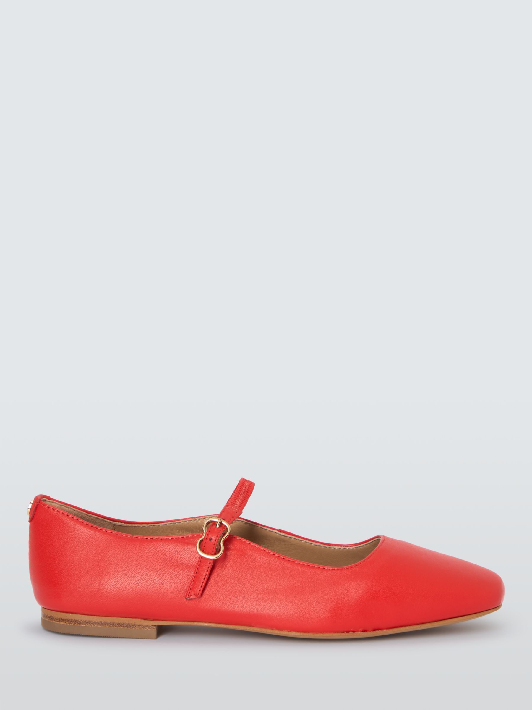 John Lewis Harrietta Mary Jane Leather Pumps, Fiesta