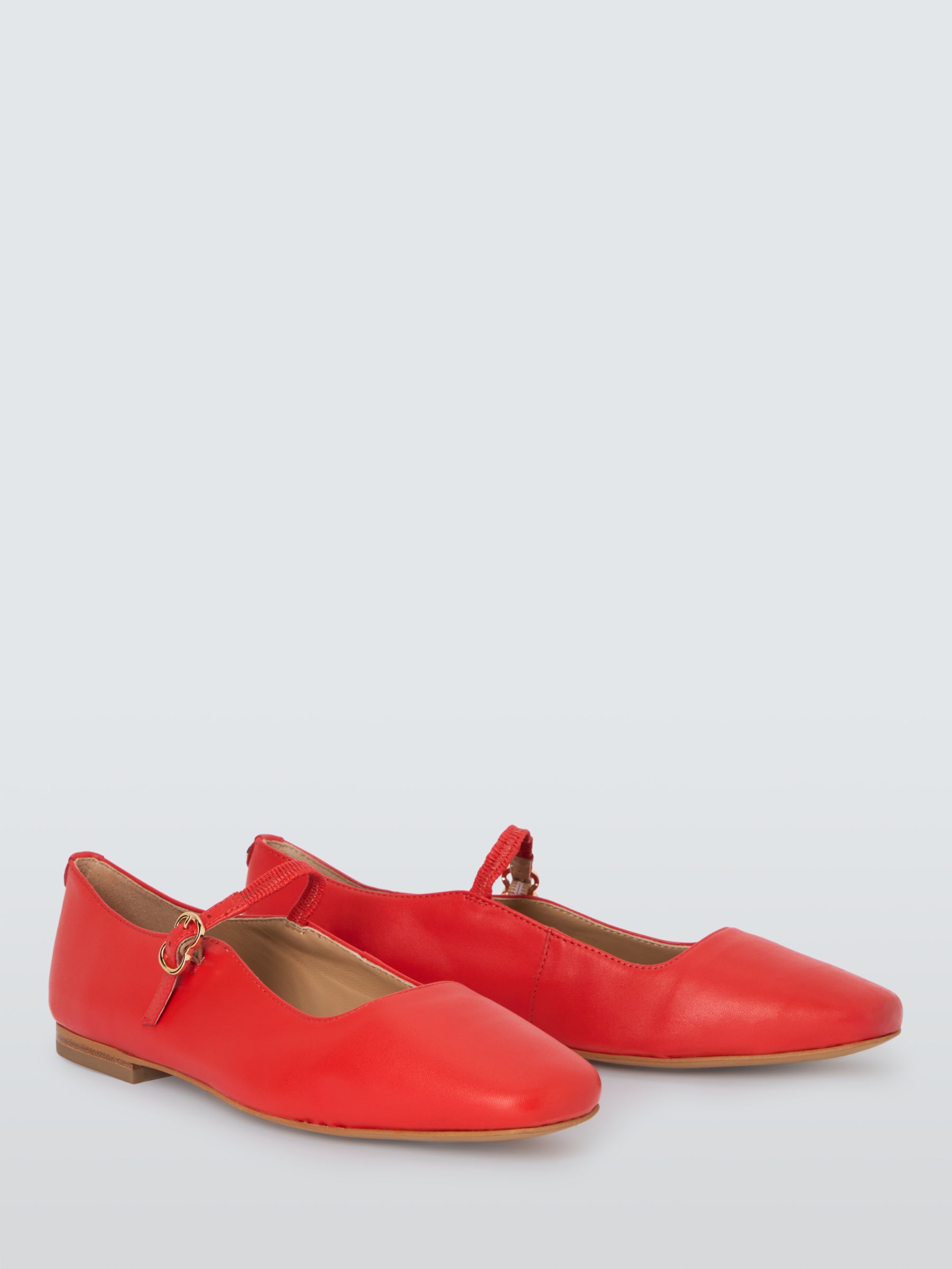 John Lewis Harrietta Mary Jane Leather Pumps, Fiesta