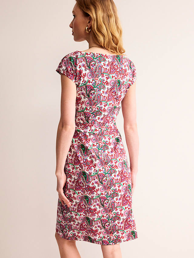 Boden Florrie Botanical Print Jersey Dress, Multi