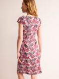 Boden Florrie Botanical Print Jersey Dress, Multi, Multi