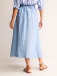 Boden Florence Linen Midi Skirt, Chambray