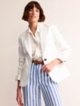 Boden Marylebone Linen Blazer, White