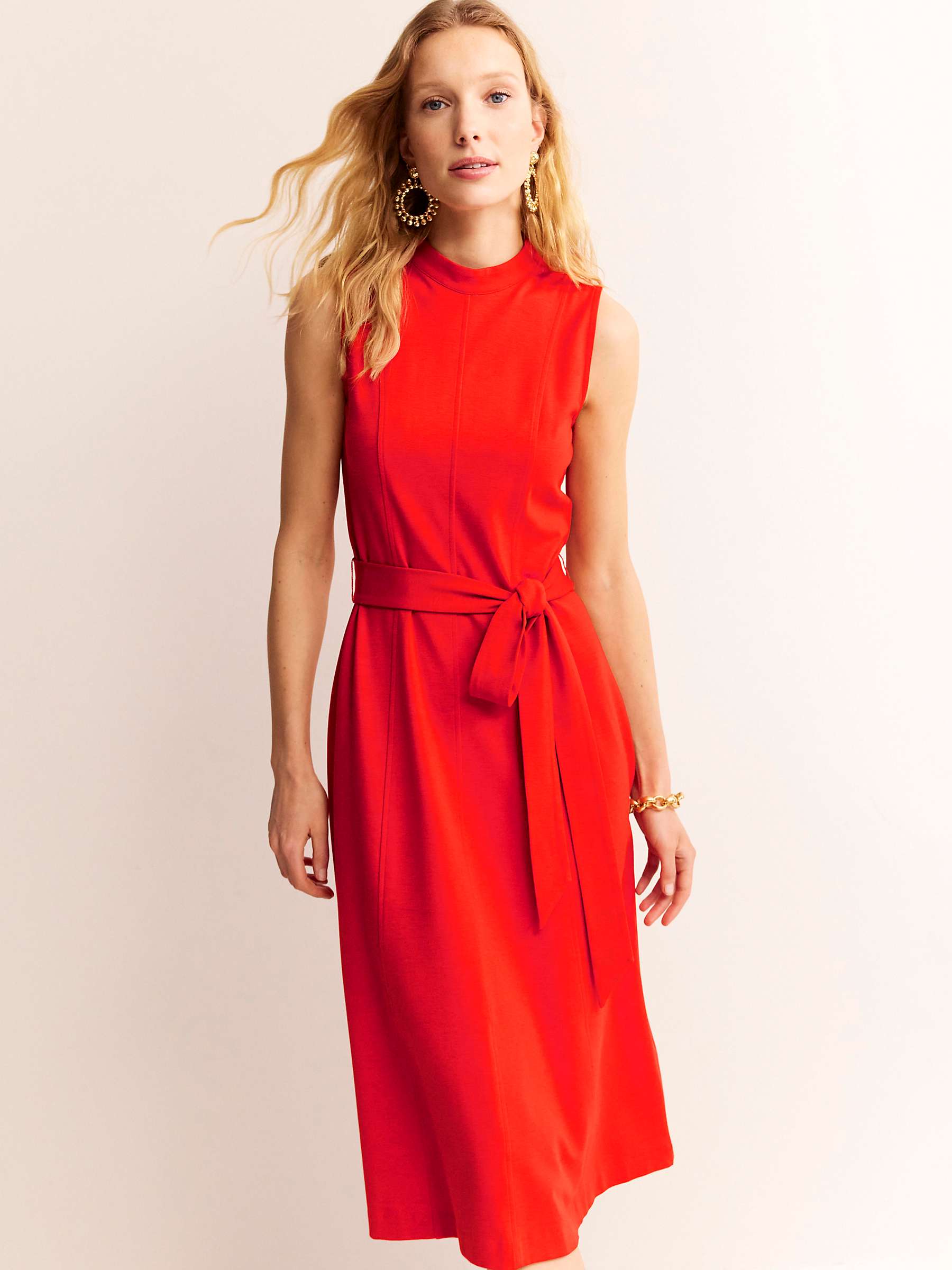 Buy Boden Nicola High Neck Sleeveless Dress, Fiesta Online at johnlewis.com