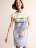 Boden Leah Jersey T-Shirt Dress, Green Sangria Stripe