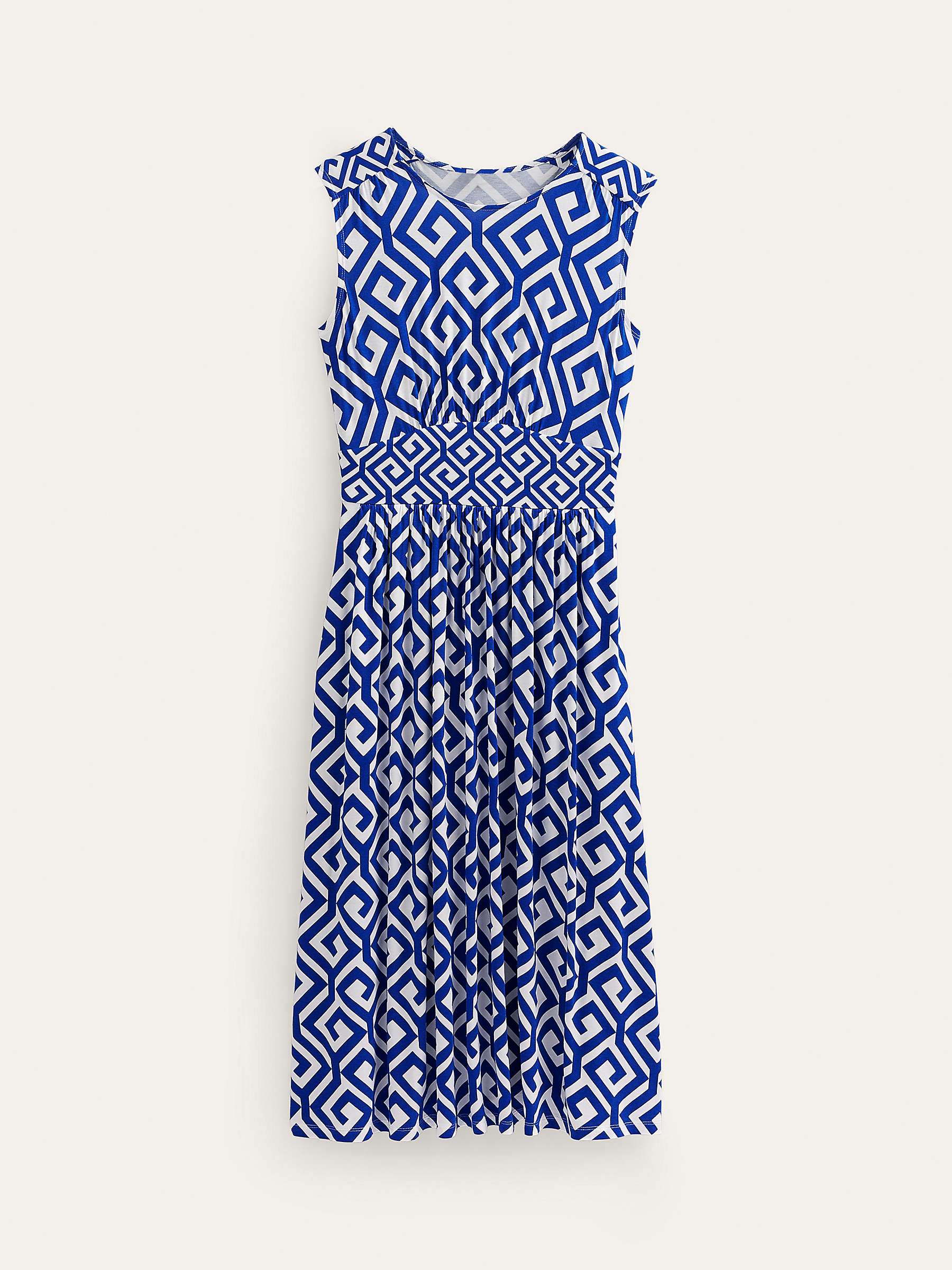 Buy Boden Thea Sleeveless Midi Dress, Surf The Web/Maze Online at johnlewis.com
