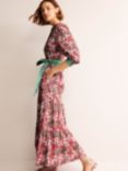 Boden Alba Paisley Print Tiered Maxi Cotton Dress, Multi