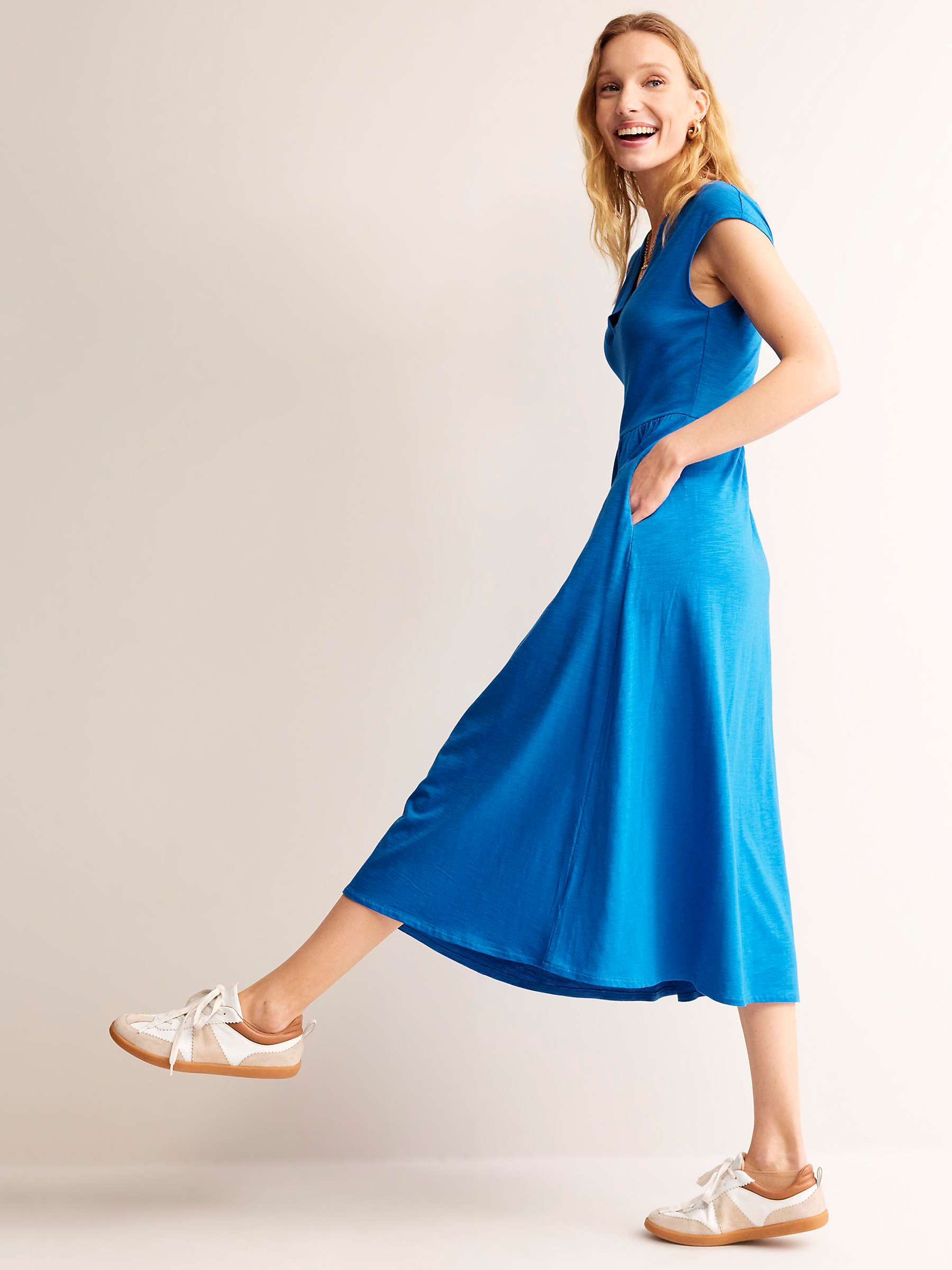 Buy Boden Chloe Notch Jersey Midi Dress Online at johnlewis.com