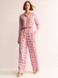 Boden Floral Paisley Fluid Palazzo Trousers, Multi
