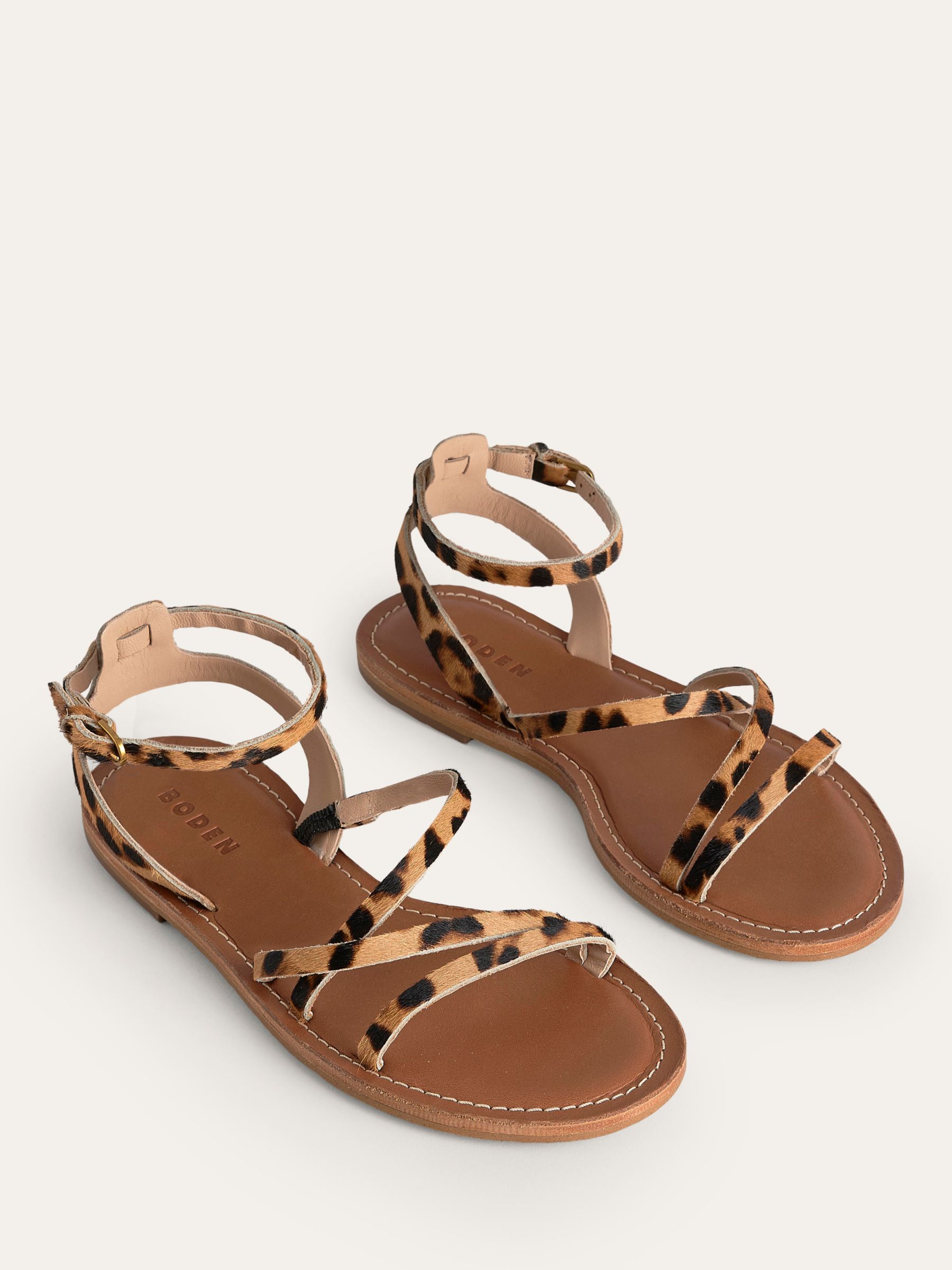 Boden Everyday Flat Sandals, Classic Leopard, 8