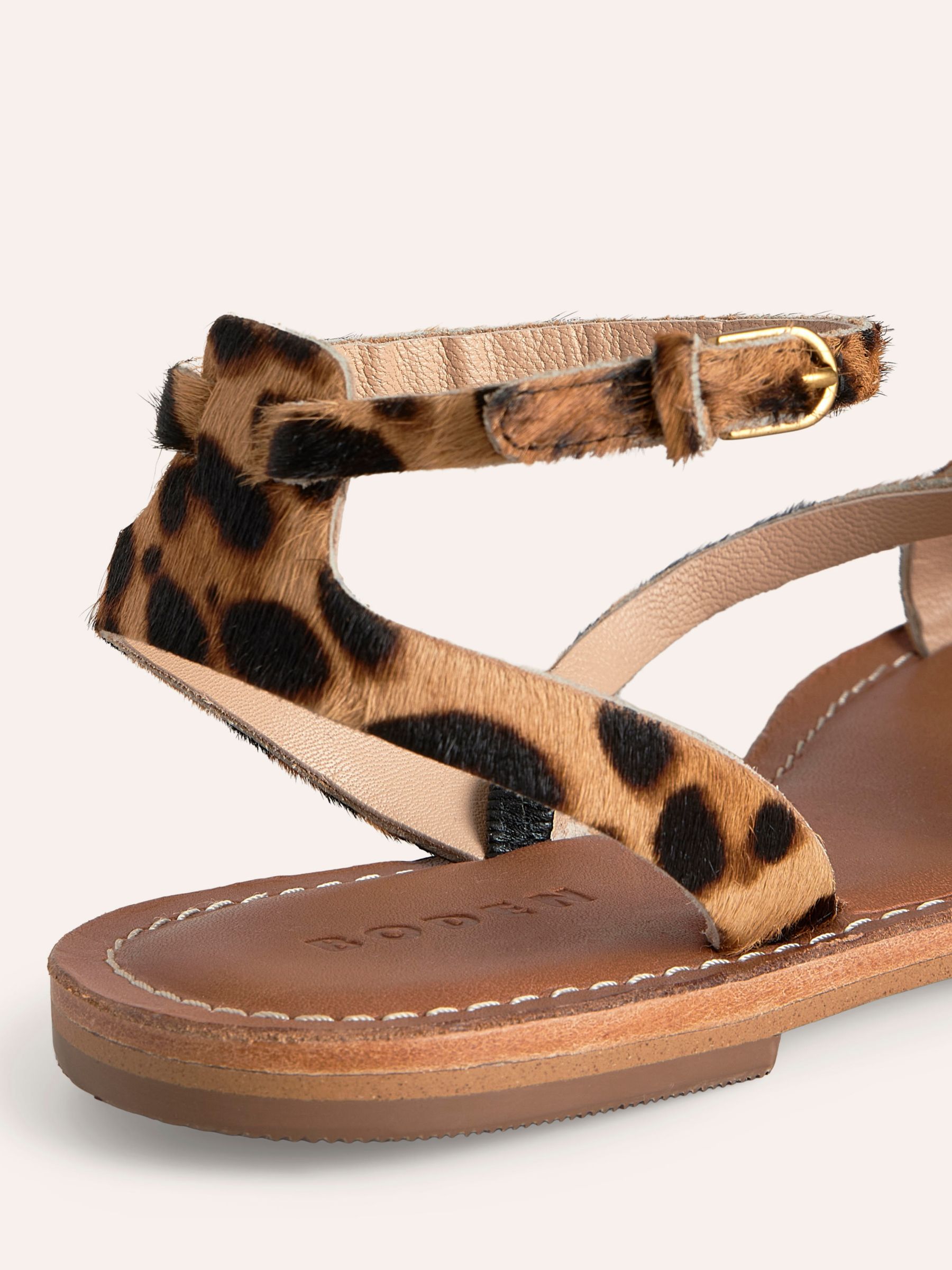 Buy Boden Everyday Flat Sandals, Classic Leopard Online at johnlewis.com