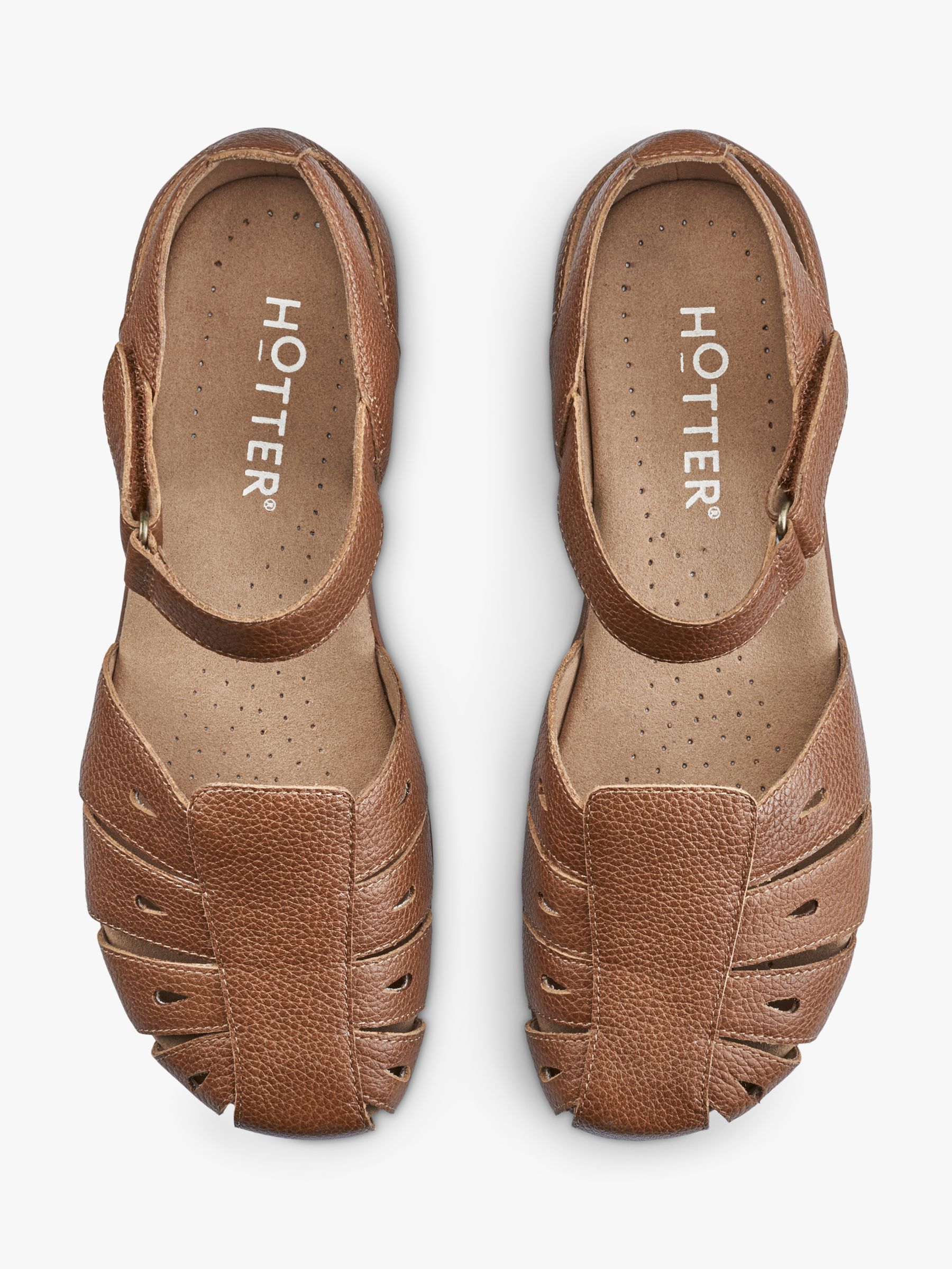 Buy Hotter May Wide Fit Fisherman Style Sandals, Tan Online at johnlewis.com