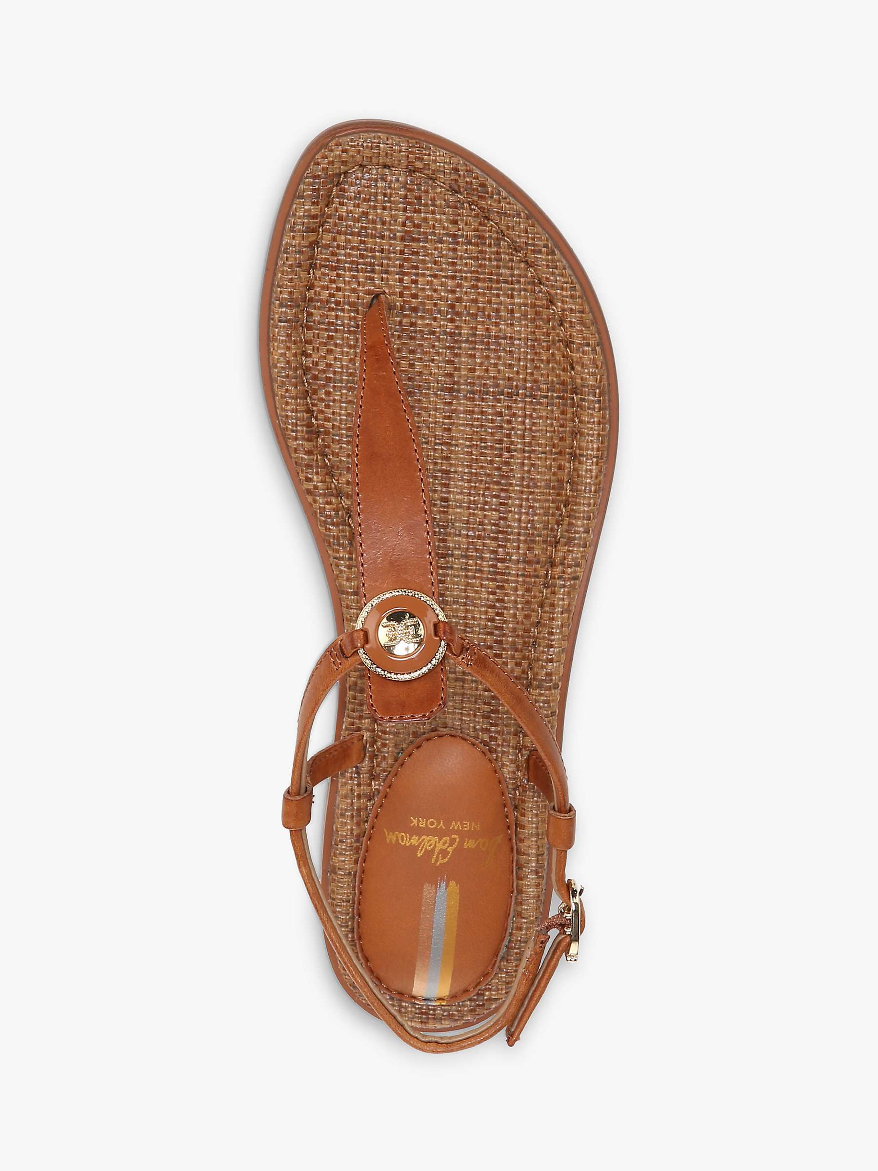 Buy Sam Edelman Gigi Signet Leather Flat Sandals Online at johnlewis.com