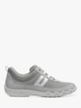 Hotter Leanne II Wide Fit Suede and Leather Trainers, Shell Grey