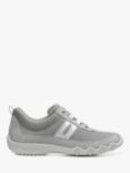 Hotter Leanne II Suede and Leather Trainers, Shell Grey