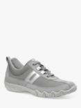 Hotter Leanne II Suede and Leather Trainers, Shell Grey