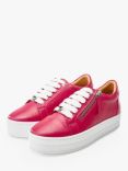 Moda in Pelle Abbiy Leather Platform Trainers