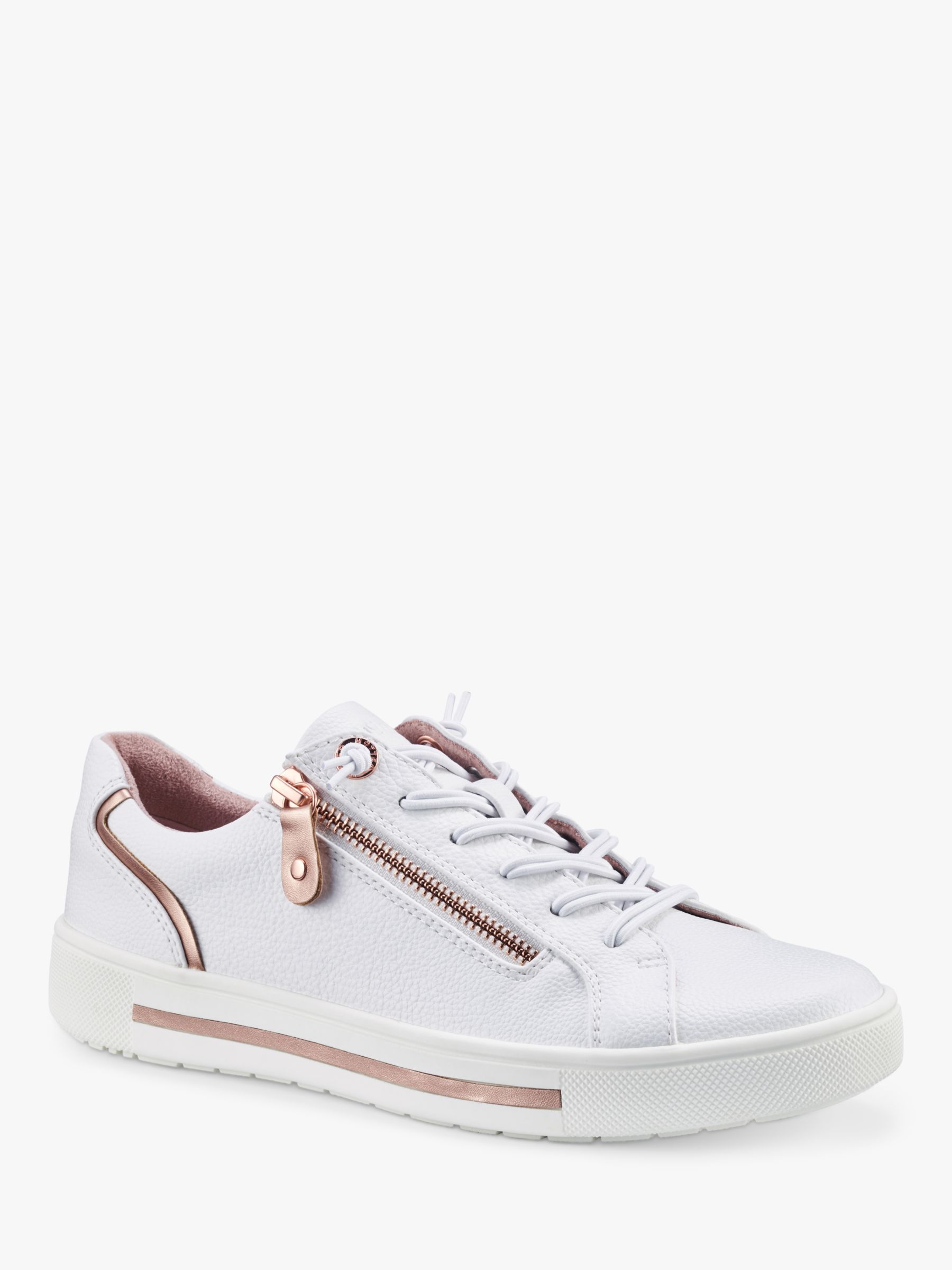 Buy Hotter Leo Wide Fit Zipped Trainers Online at johnlewis.com