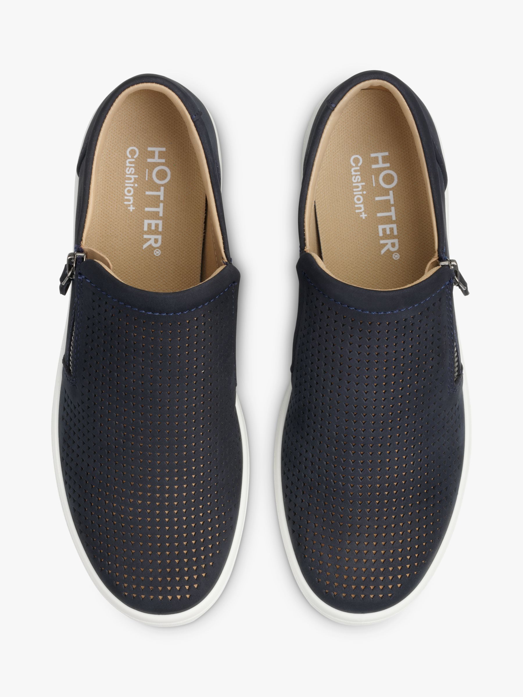 Buy Hotter Daisy Extra Wide Fit Deck Shoes, Navy Online at johnlewis.com