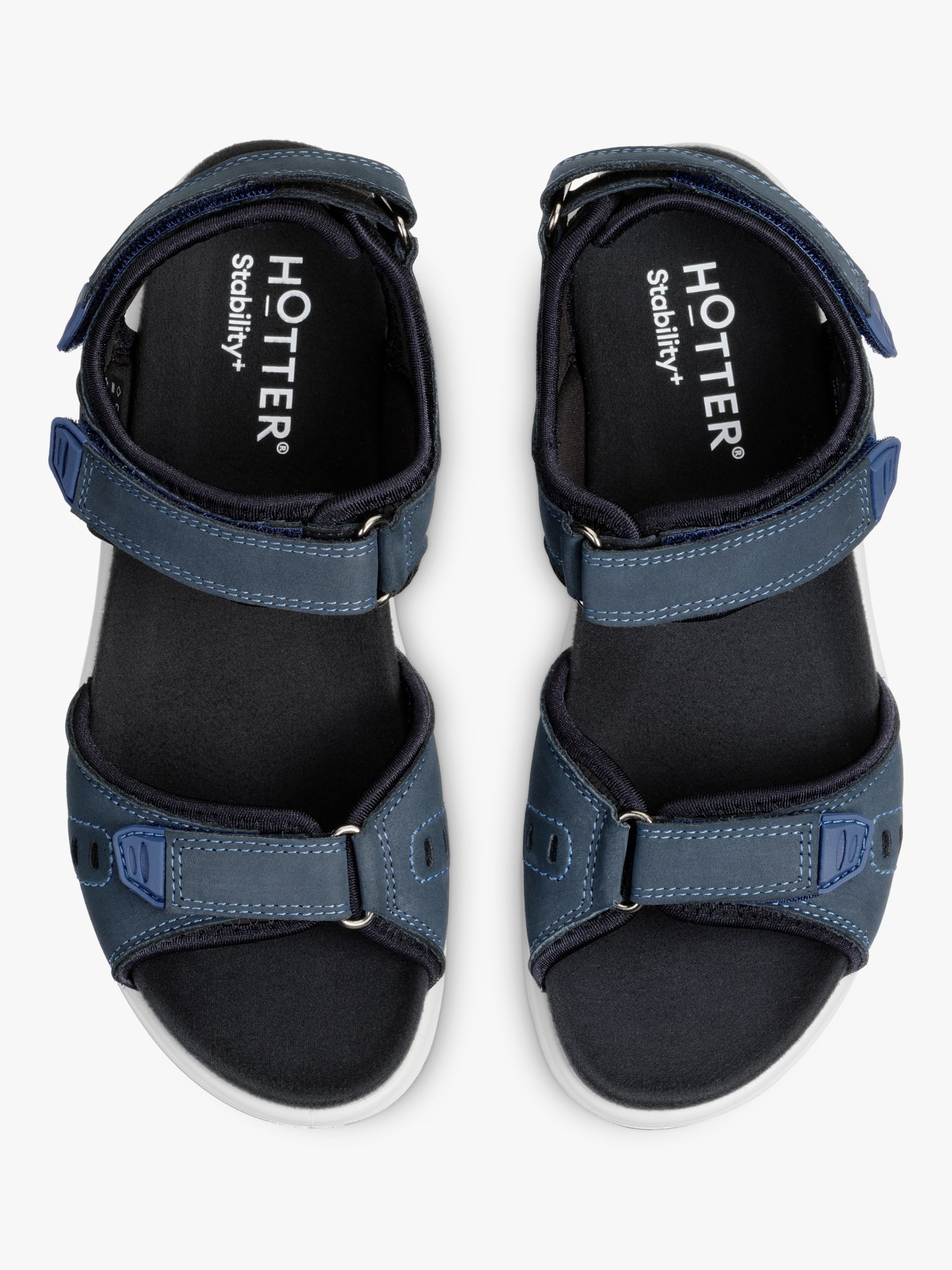 Buy Hotter Walk II Wide Fit Nubuck Lightweight Walking Sandals Online at johnlewis.com