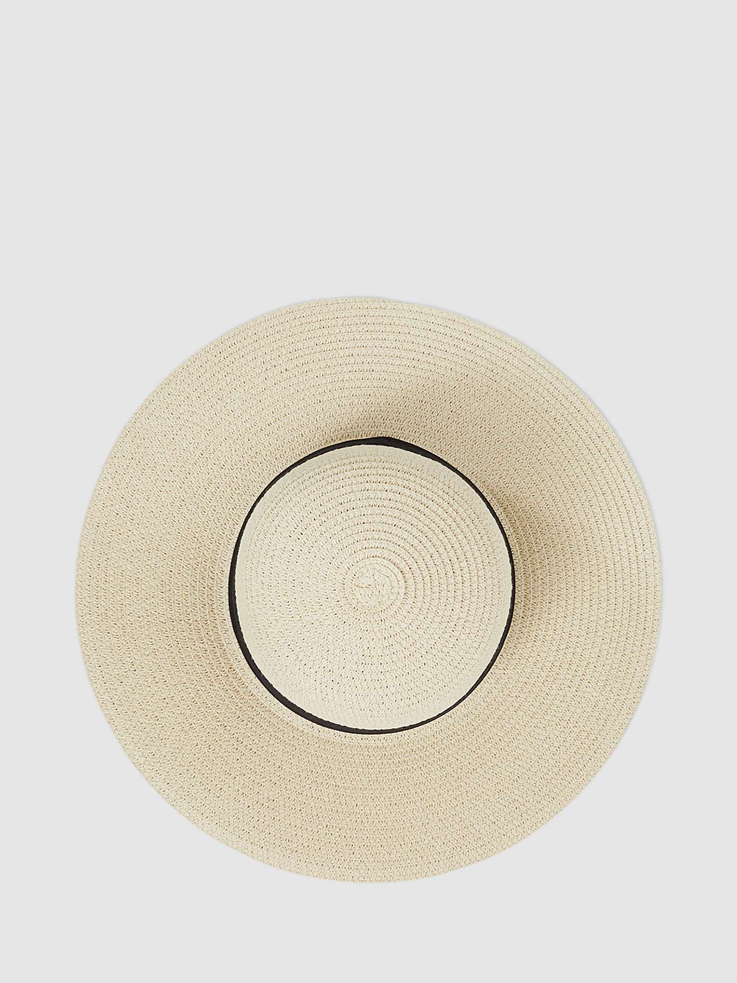 Buy Reiss Lexi Wide Brim Paper Sun Hat, Natural Online at johnlewis.com