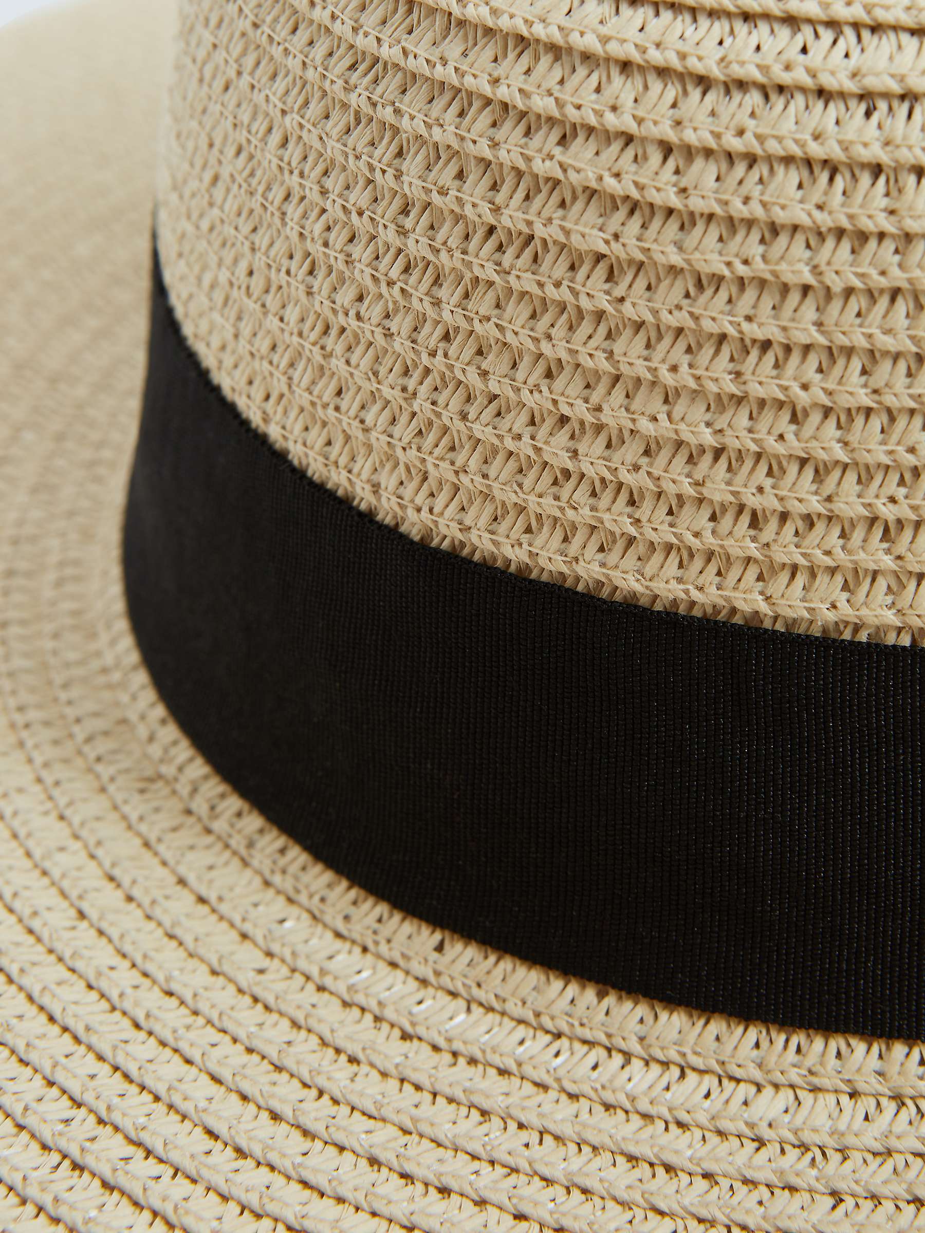Buy Reiss Lexi Wide Brim Paper Sun Hat, Natural Online at johnlewis.com