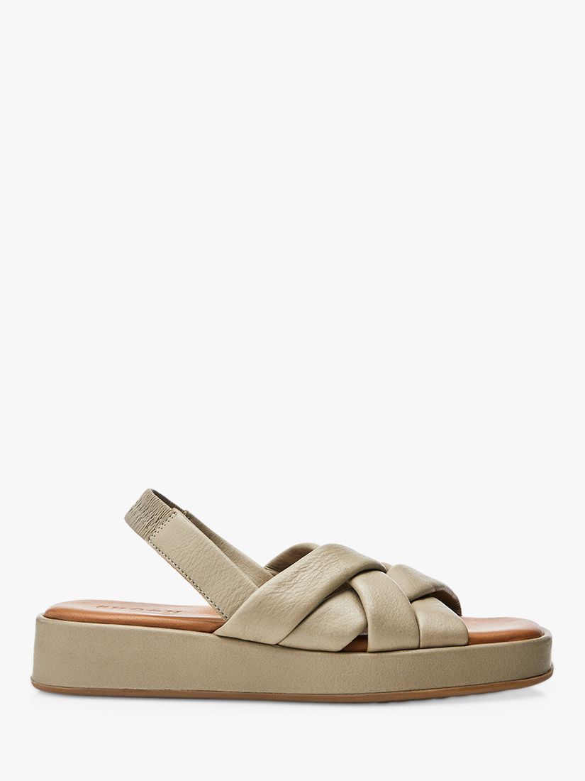 Moda in Pelle Selmer Leather Cross Strap Sandals