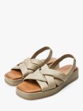 Moda in Pelle Selmer Leather Cross Strap Sandals