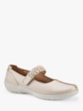 Hotter Shake II Wide Fit Classic Mary Jane Shoes, Soft Beige