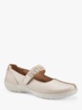 Hotter Shake II Extra Wide Fit Classic Mary Jane Shoes, Soft Beige