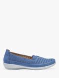 Hotter Eternity Wide Fit Perforated Slip-On Flexible Shoes, Elemental Blue, Elemental Blue