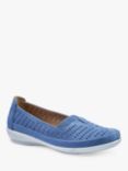 Hotter Eternity Wide Fit Perforated Slip-On Flexible Shoes, Elemental Blue, Elemental Blue
