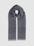 Reiss Dixie Yarn Dyed Scarf, Blue