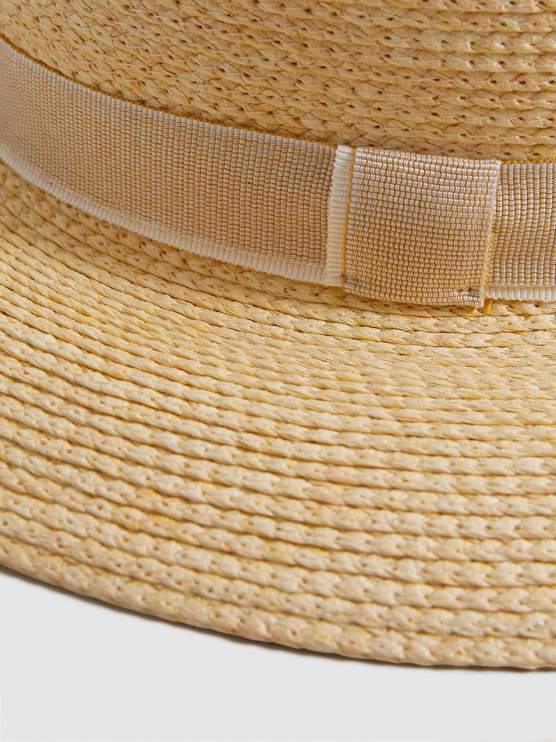 Buy Reiss Gracie Short Brim Sun Hat, Natural Online at johnlewis.com
