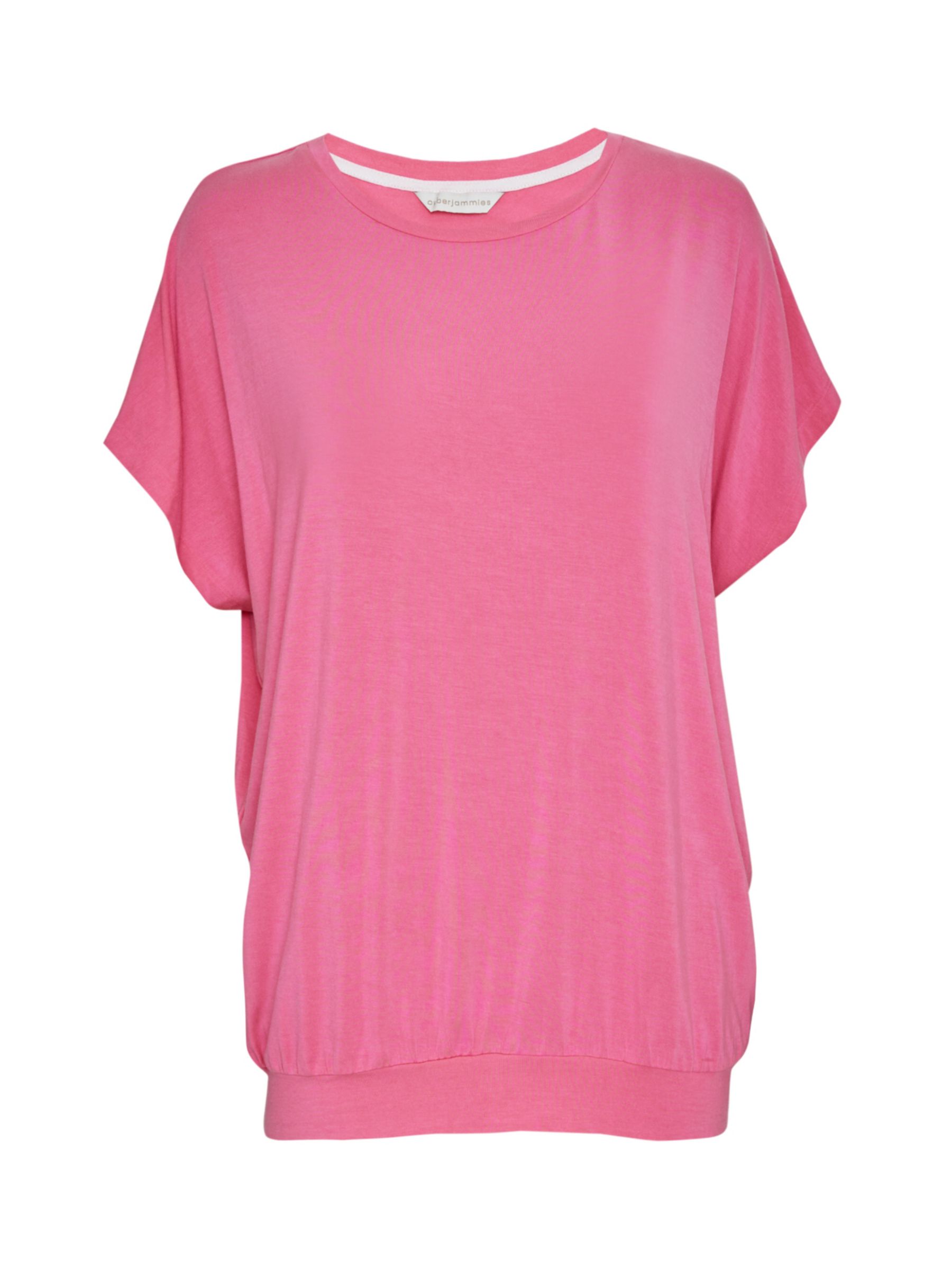 Buy Cyberjammies Shelly Jersey Slouch Pyjama Top, Pink Online at johnlewis.com