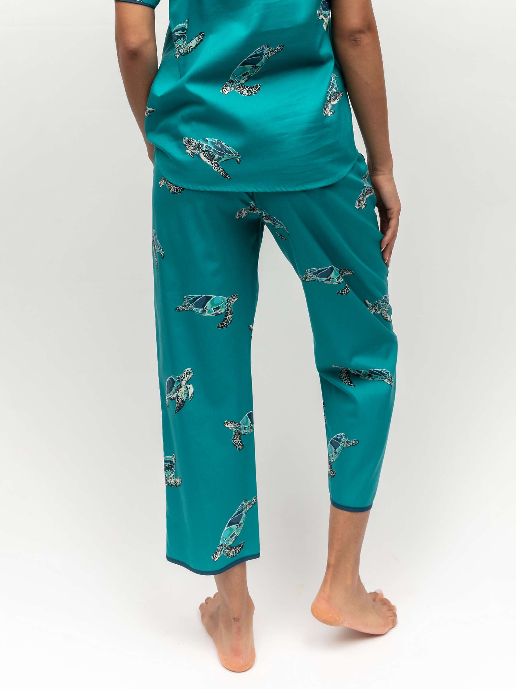 Buy Cyberjammies Cove Turtle Print Pyjama Bottoms, Teal Online at johnlewis.com