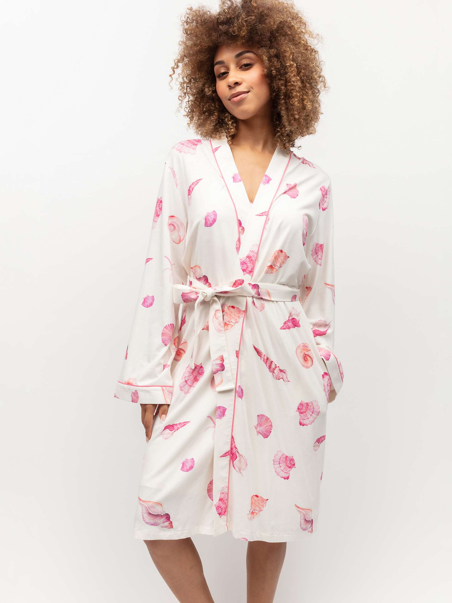 Buy Cyberjammies Shelly Shell Printed Jersey Dressing Gown Online at johnlewis.com