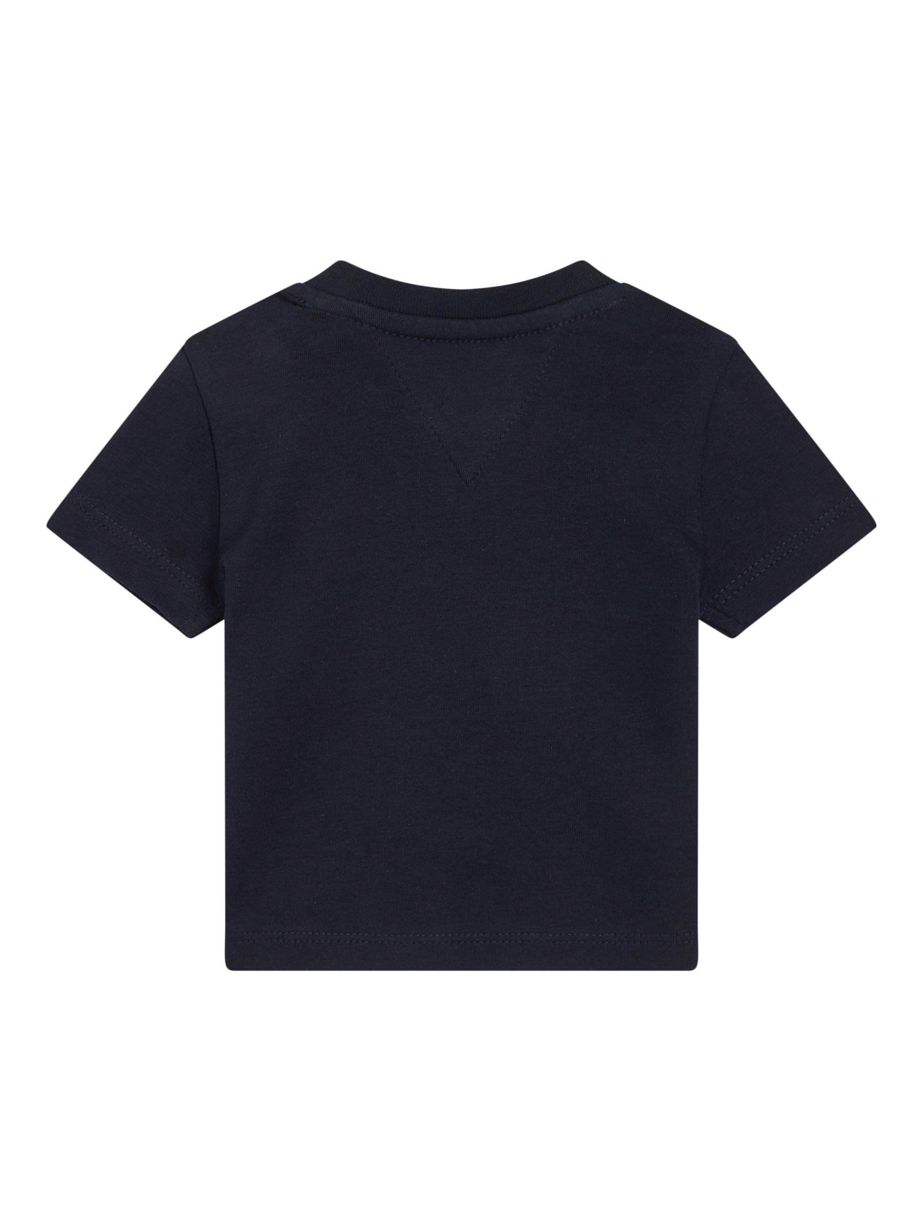 Tommy Hilfiger Baby Logo Short Sleeve T-Shirt, Desert Sky, 9 months