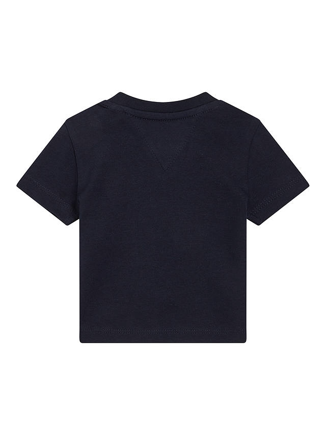 Tommy Hilfiger Baby Logo Short Sleeve T-Shirt, Desert Sky