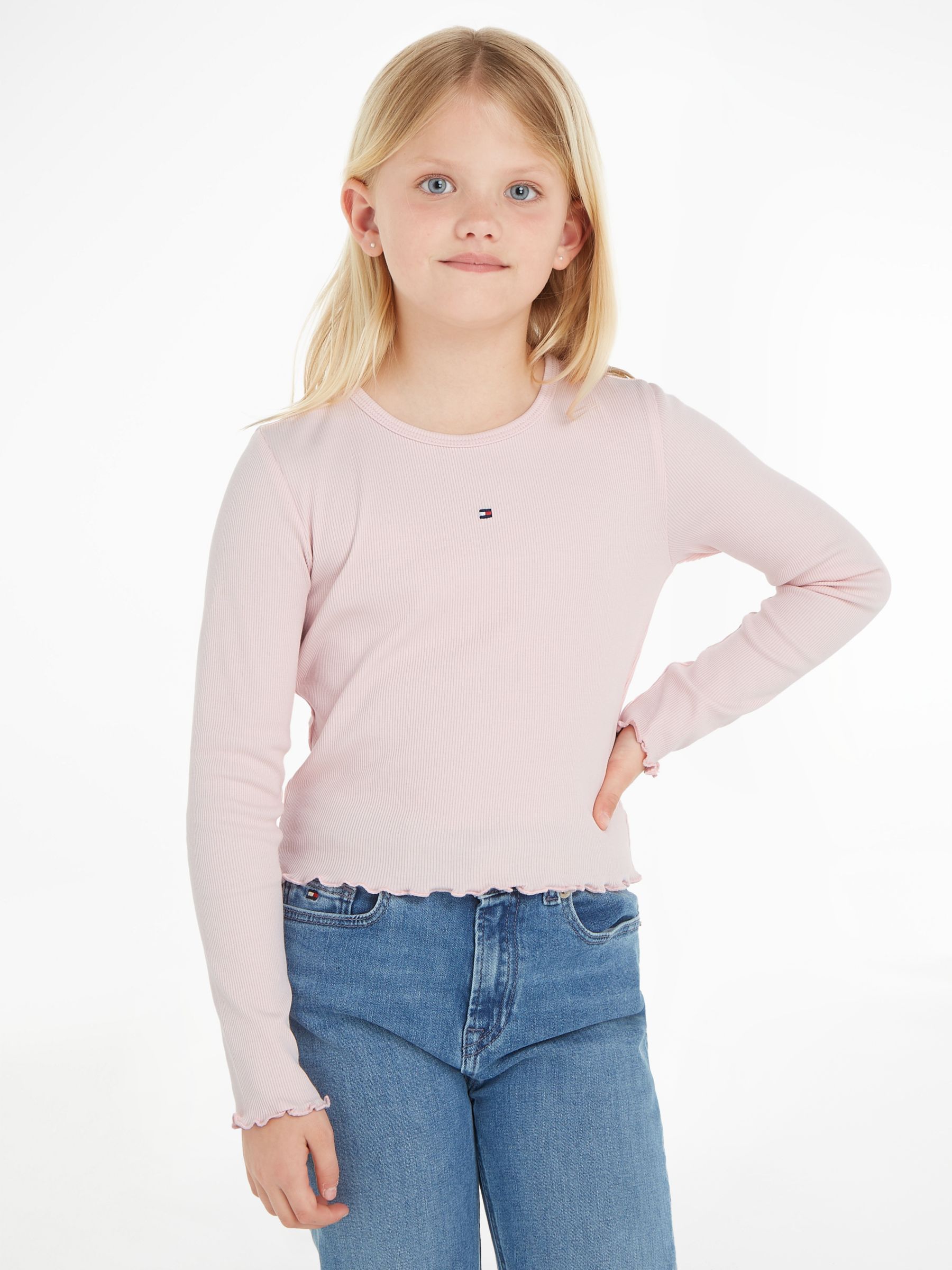 Pink tommy 2024 hilfiger top