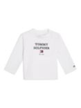 Tommy Hilfiger Baby Logo Long Sleeve T-Shirt, White, White