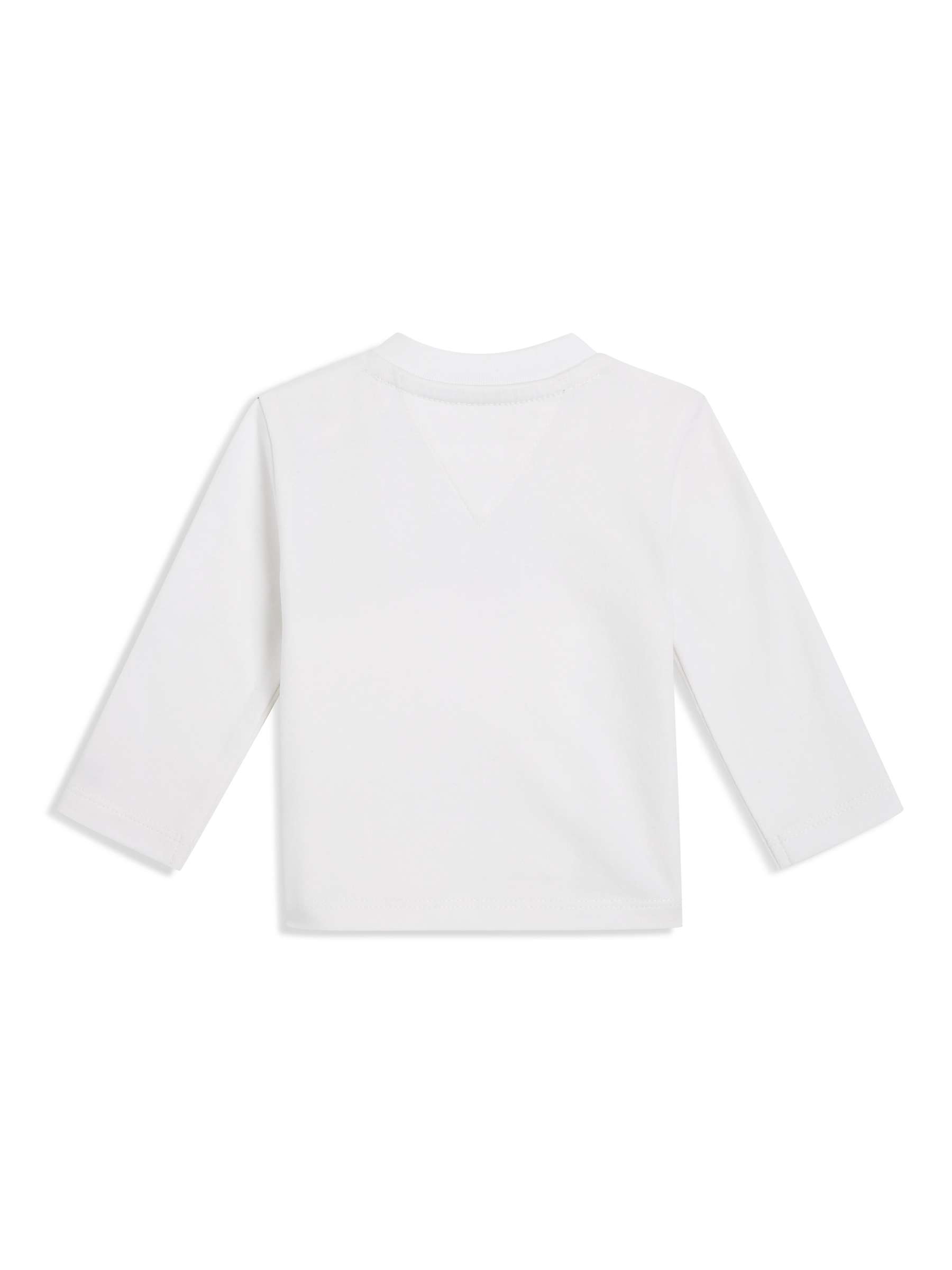 Buy Tommy Hilfiger Baby Logo Long Sleeve T-Shirt, White Online at johnlewis.com