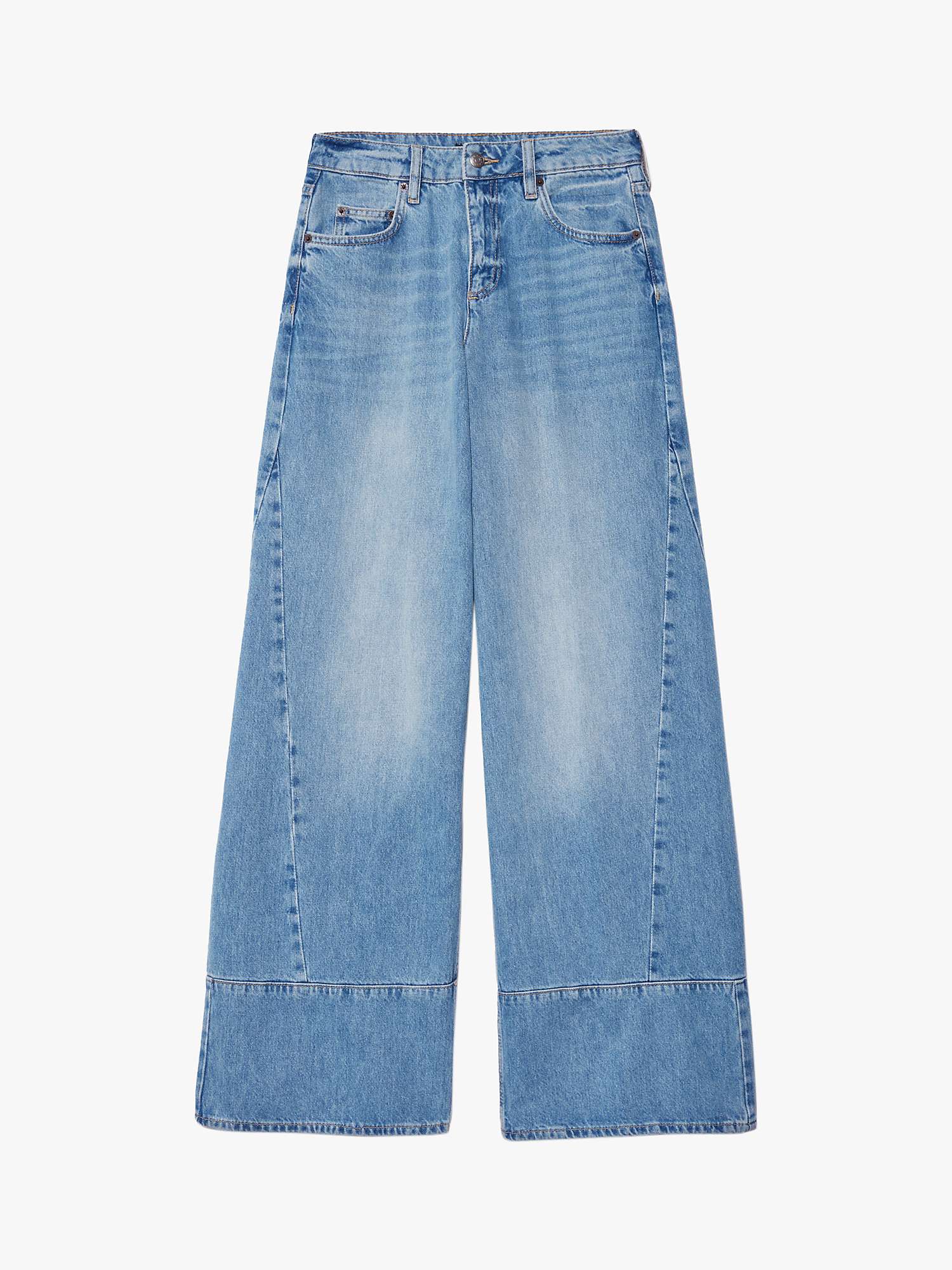 Buy SISLEY Wide Leg Jeans, Blue Denim Online at johnlewis.com