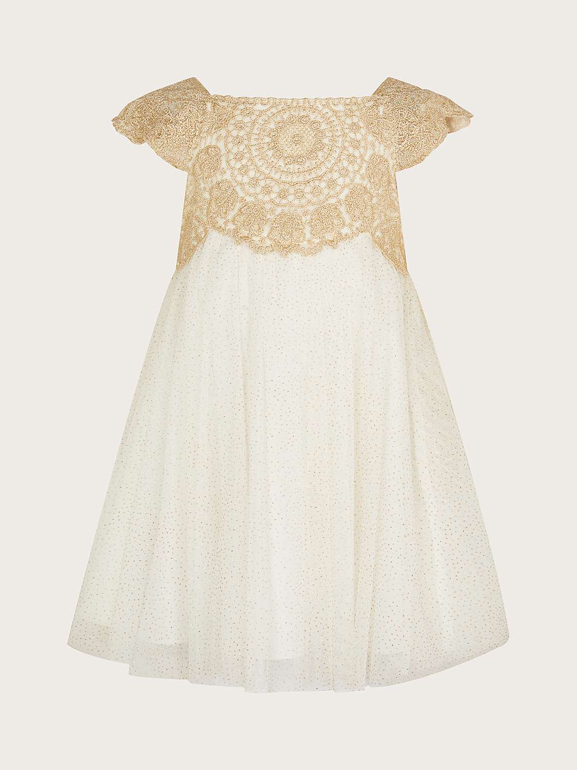 Buy Monsoon Baby Estella Floral Embroidered Dress Online at johnlewis.com