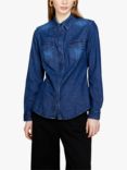 SISLEY Slim Fit Stretch Denim Shirt